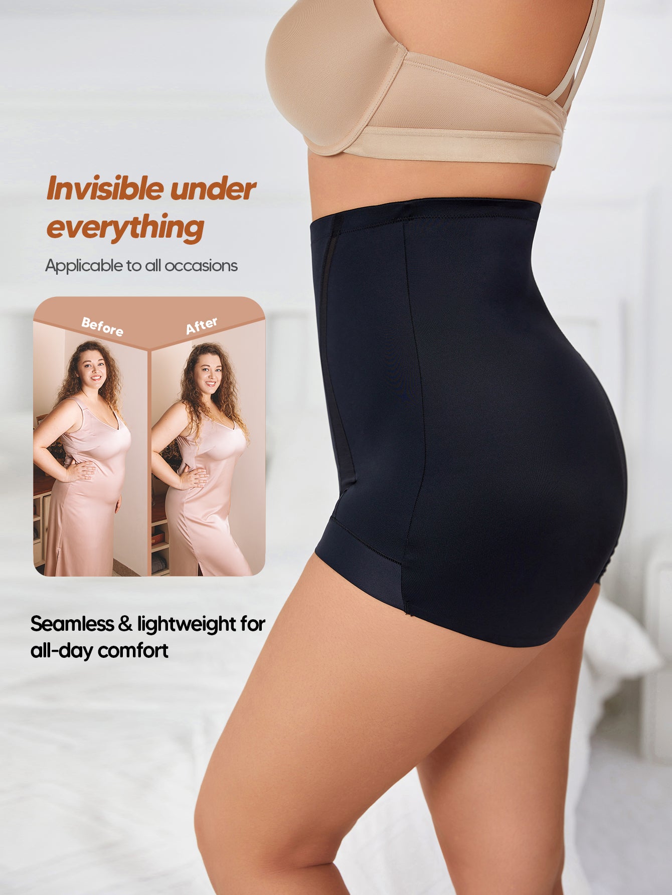 Tummy Control Shapewear Panties for Women High Waisted Underwear Panty Girdle