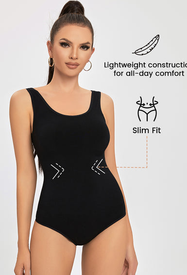 Basic Bodysuits for Women Seamless Body Shaper Sleeveless Tank Top Bodysuit