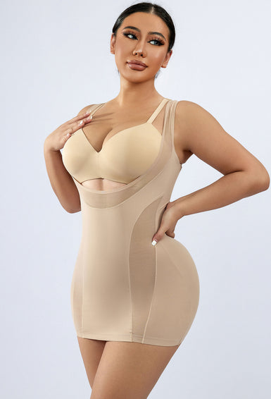 Open Bust Back Support Shapewear Compression Camisole Fajas Waist Trainer