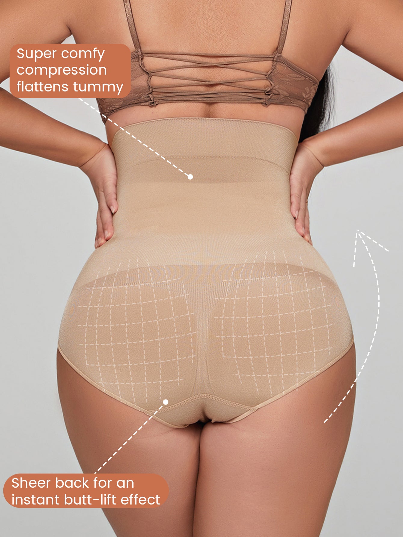 Seamless High Waist Lightweight Sculpting Panties Underwear For Women