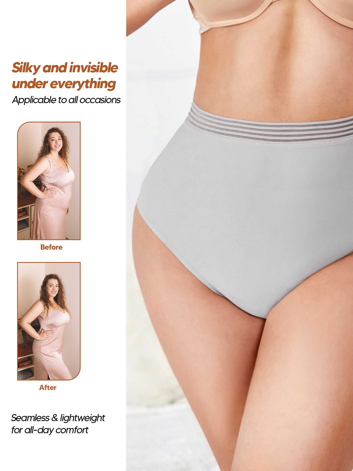 Thong Panty Slimmer Body Shaper Invisible Under Clothes Seamless Underwear