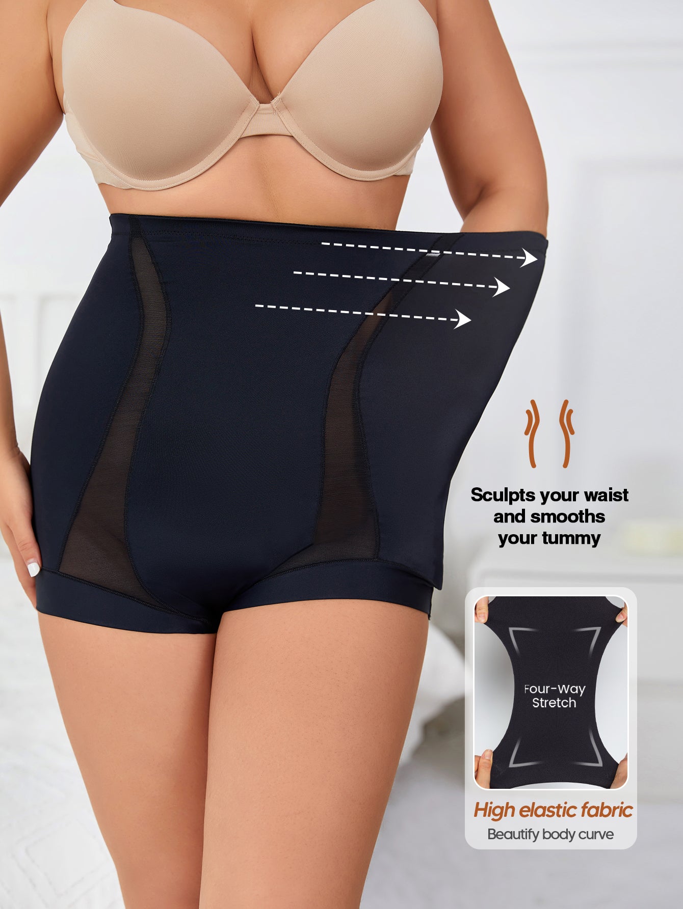 Tummy Control Shapewear Panties for Women High Waisted Underwear Panty Girdle