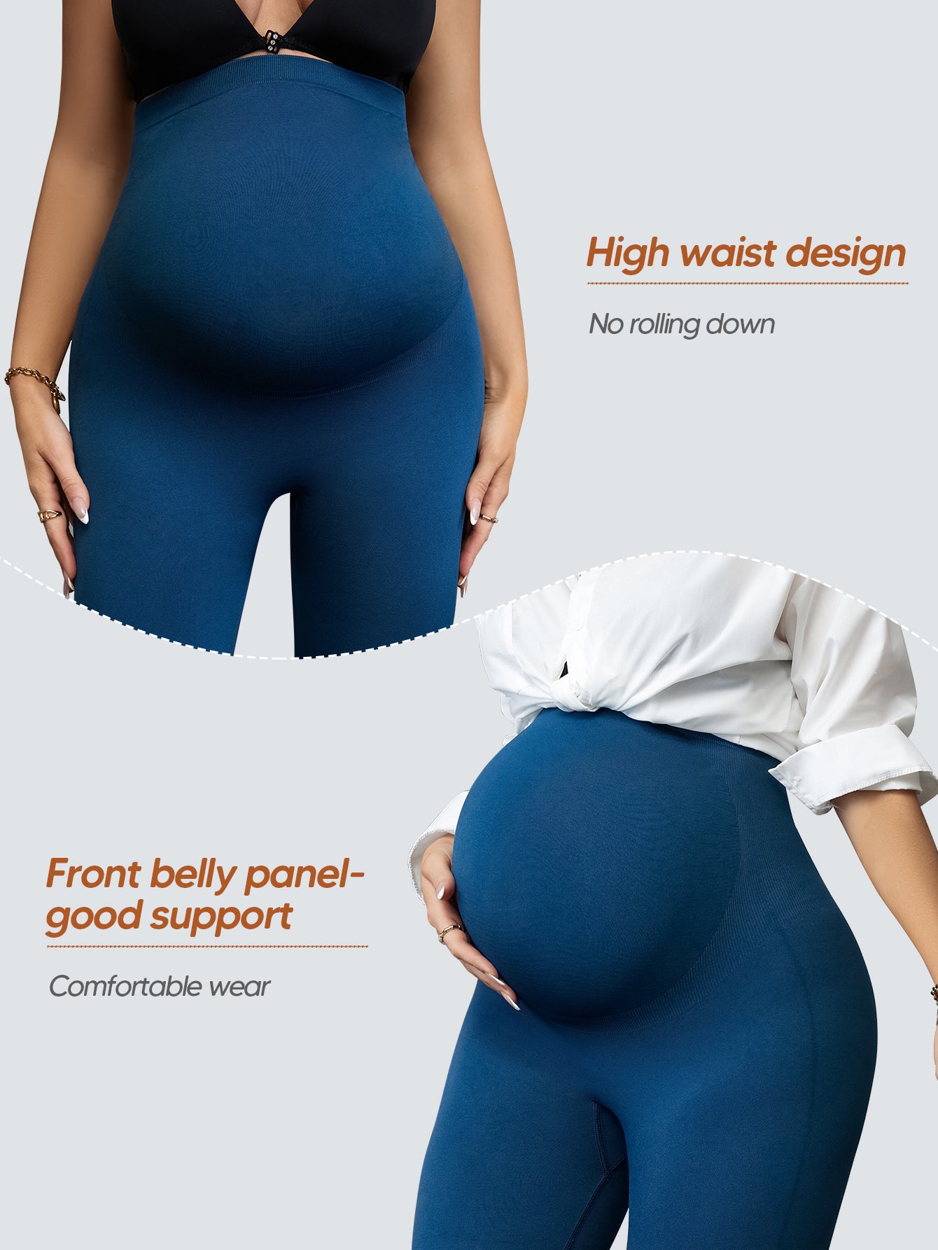 Women's Maternity Leggings Over The Belly Pregnancy Casual Yoga Tights