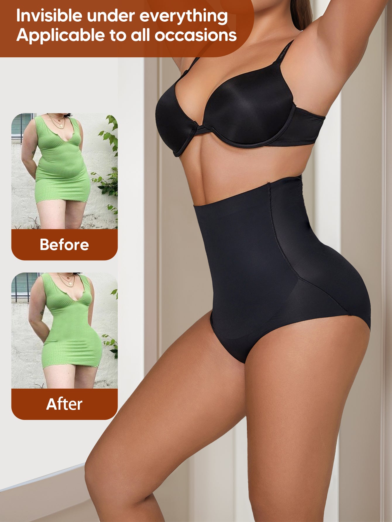 High Waisted Cincher Body Shaper Slimming Panty Girdle