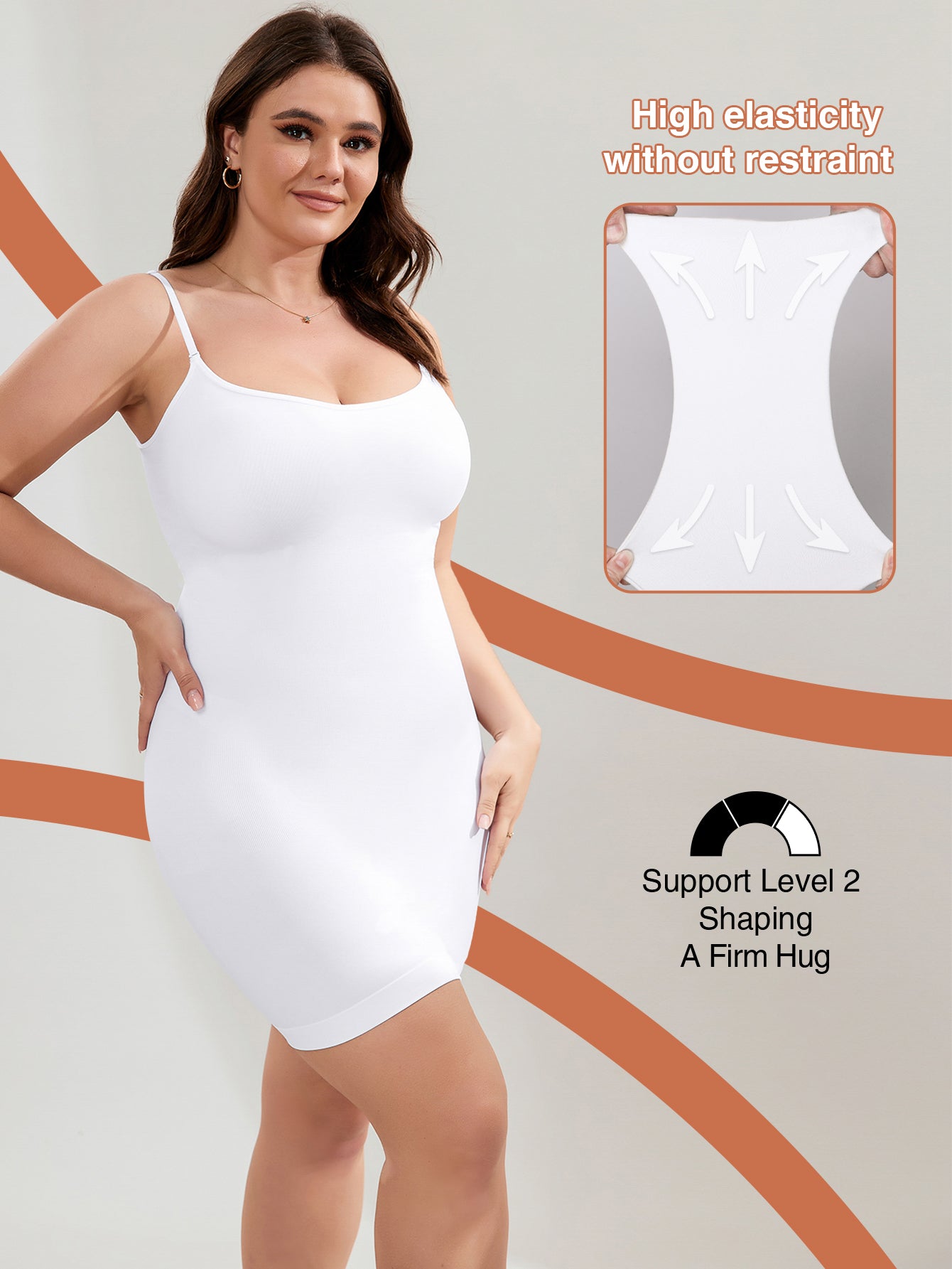 Seamless Tummy Control Sculpting Shaping dress For Plus Size Women