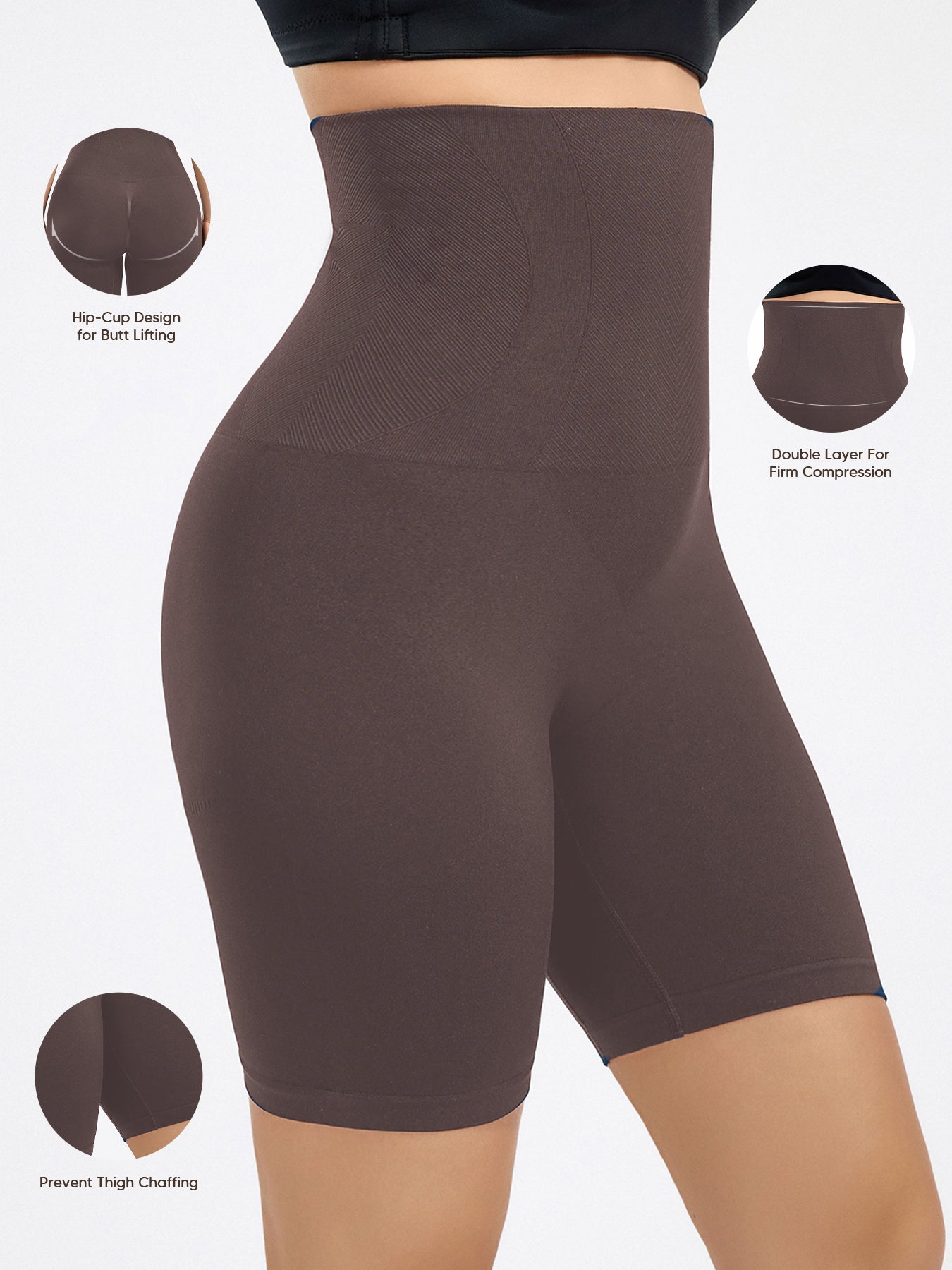 High-waisted Shapewear Boyshorts For Women Seamless Slimming Girdle