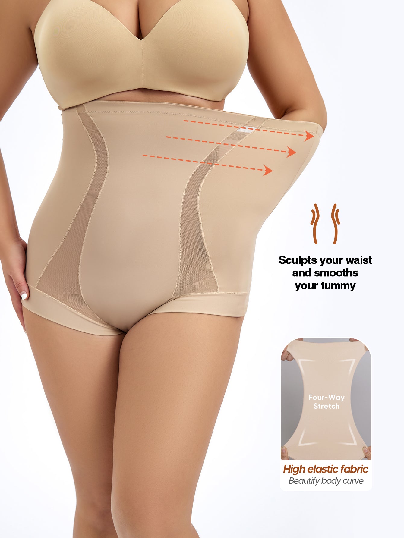 Tummy Control Shapewear Panties for Women High Waisted Underwear Panty Girdle