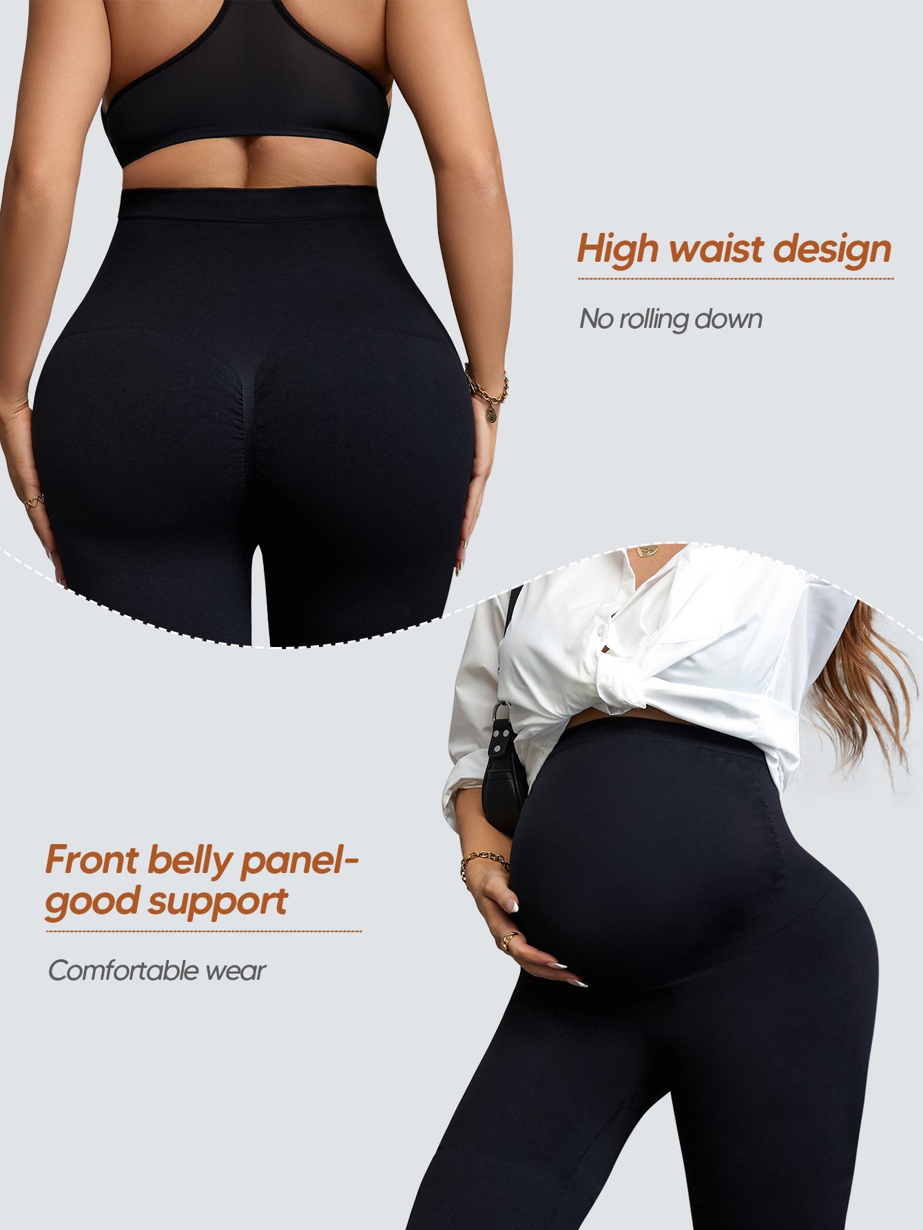 Women's Maternity Leggings Over The Belly Pregnancy Casual Yoga Tights