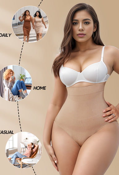 High Waist Lightweight Sculpting Panties Underwear For Plus Women