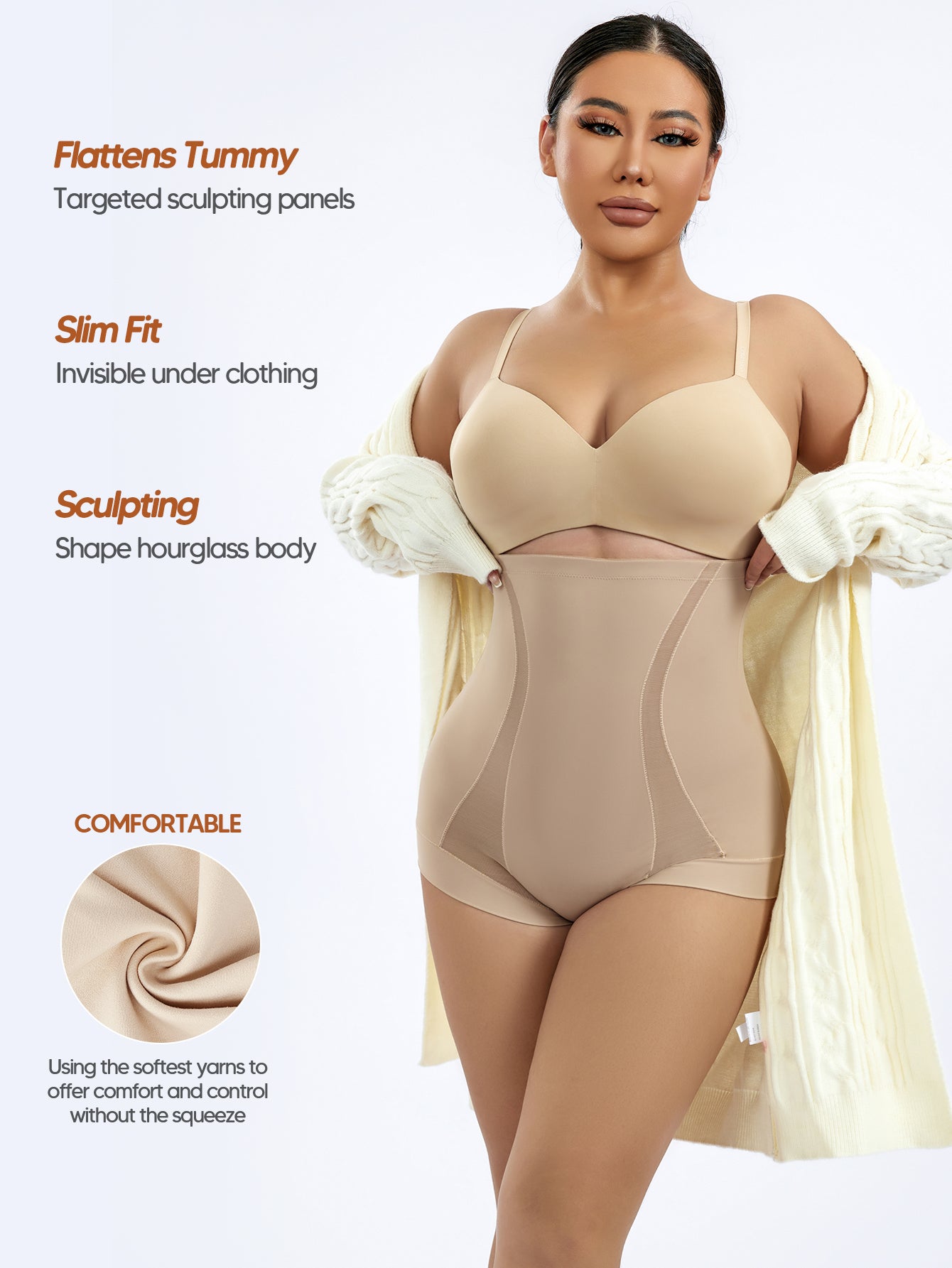 Tummy Control Shapewear Panties for Women High Waisted Underwear Panty Girdle