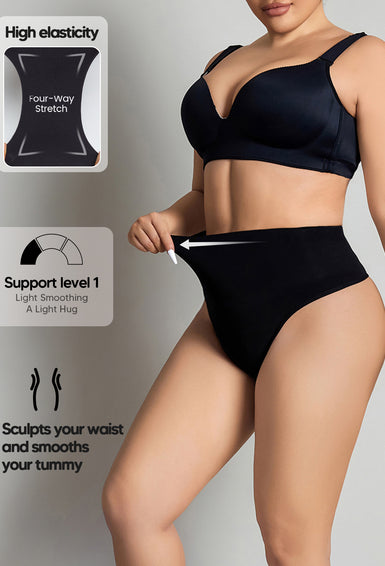 Tummy Control Thong Shapewear for Women Seamless Slimming Panty Underwear