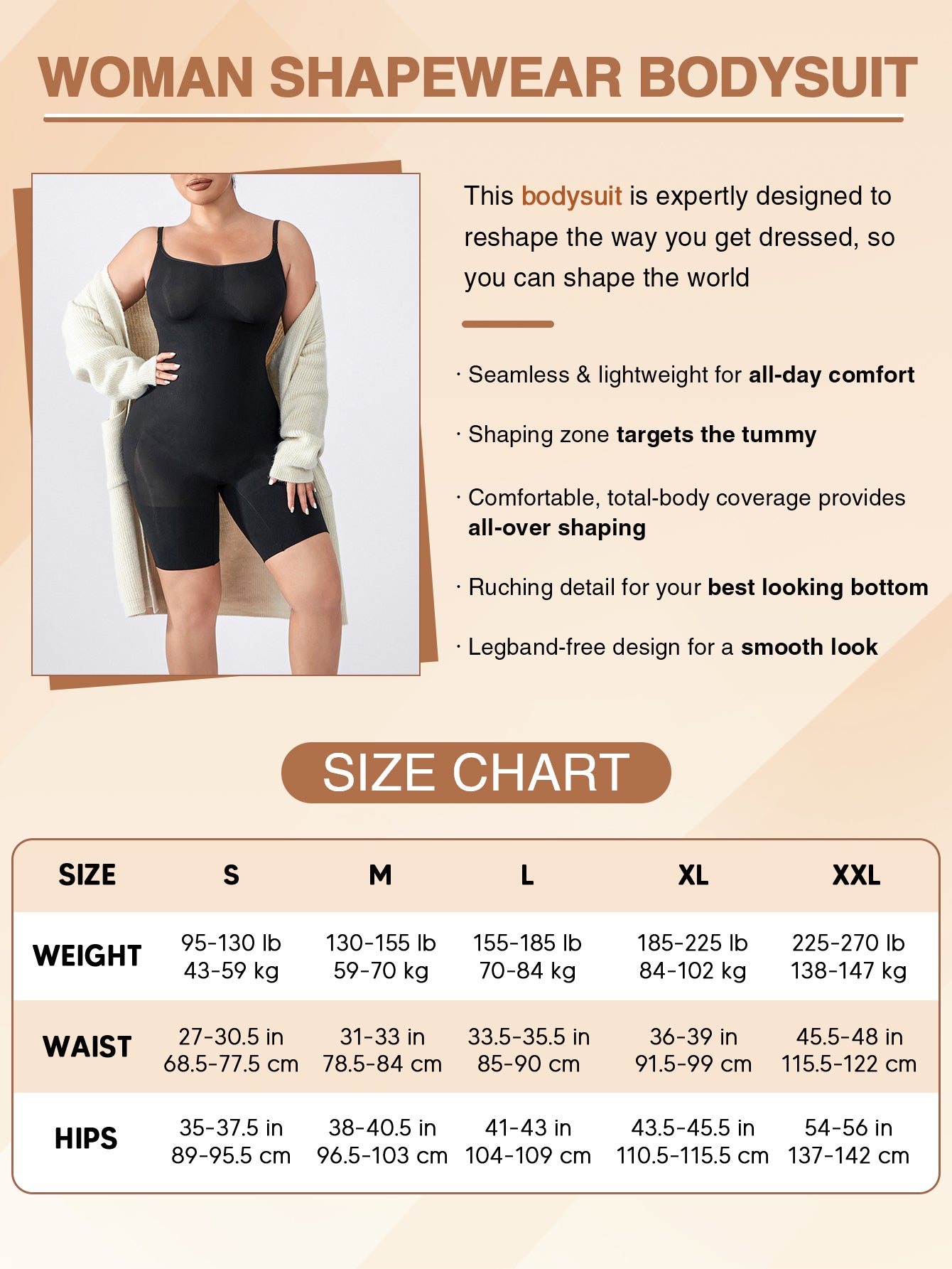 Full Body Shaper Jumpsuit Fajas Smoothing  Butt Lifter Thigh Slimmer Shorts