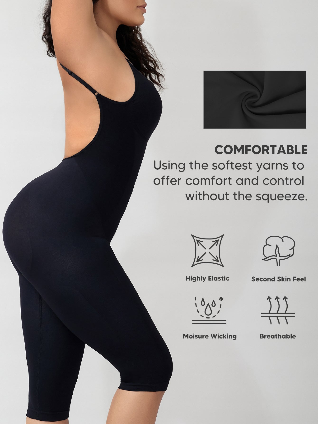 Seamless Backless Shapewear Strapless Bodysuits Women Low Back Body Shaper