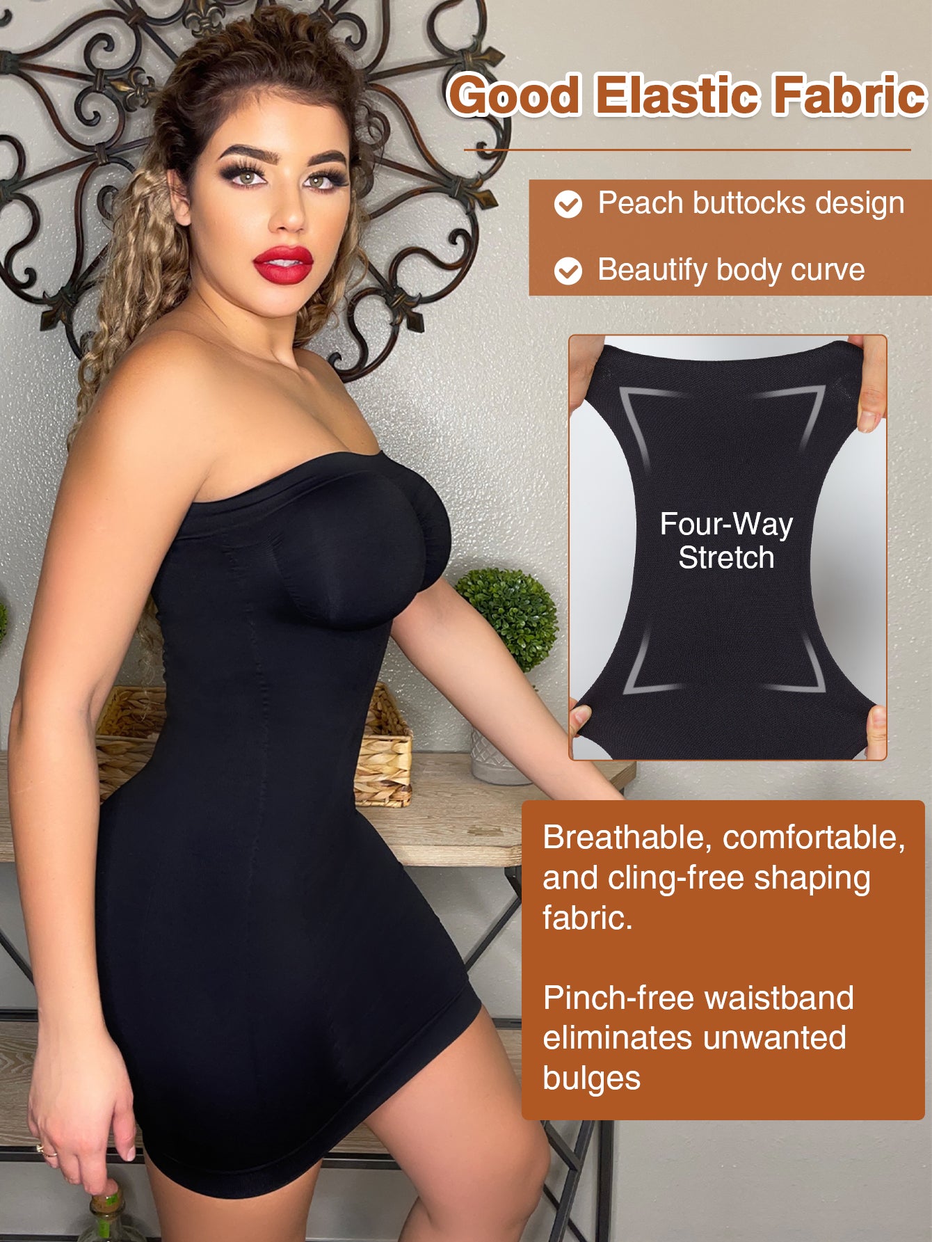 Seamless Shapewear Full Body Shaper Dress for Women Tummy Control