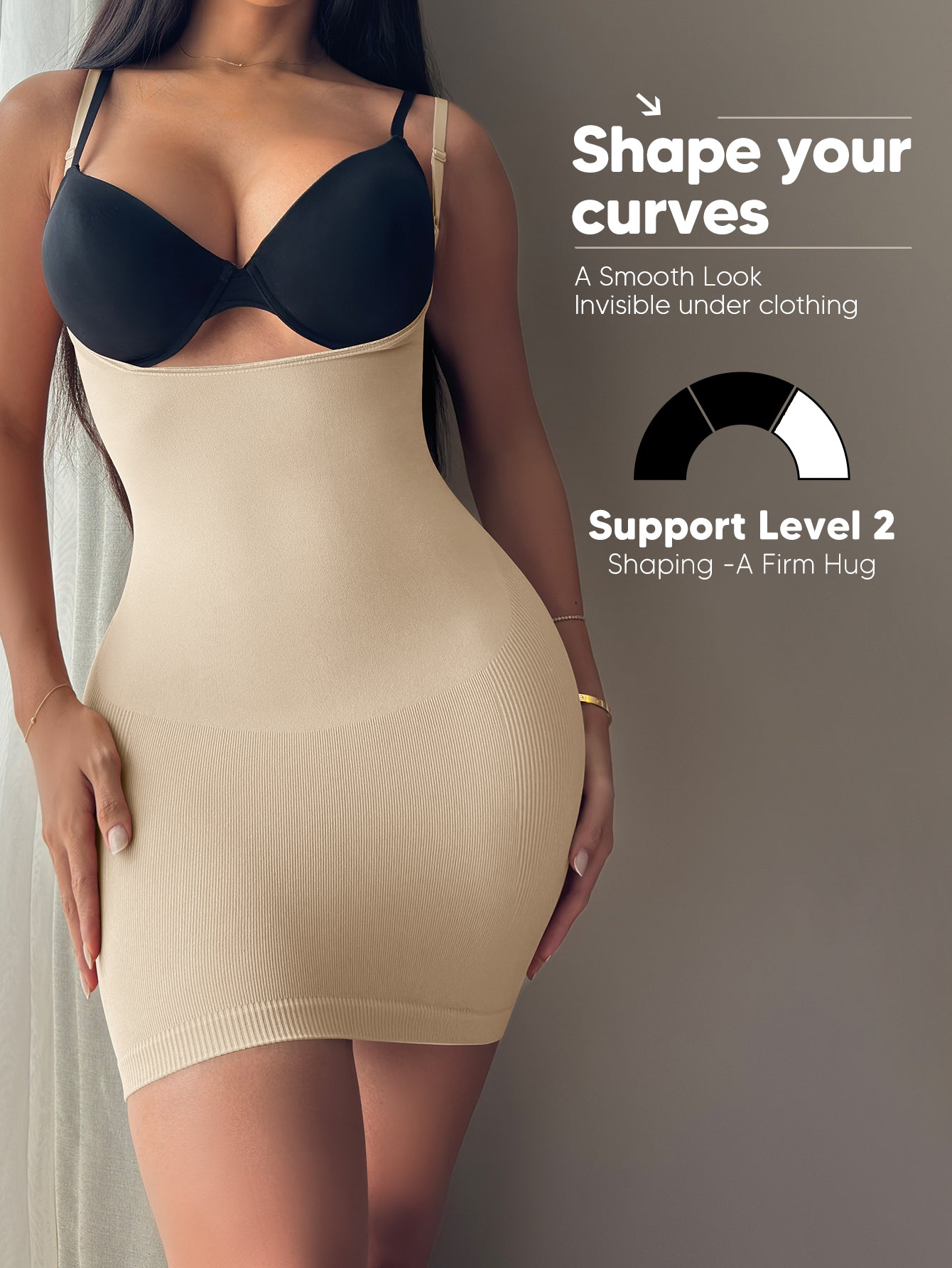 Women's Wear Your Own Bra Shapewear Smooth Full Slip Dress