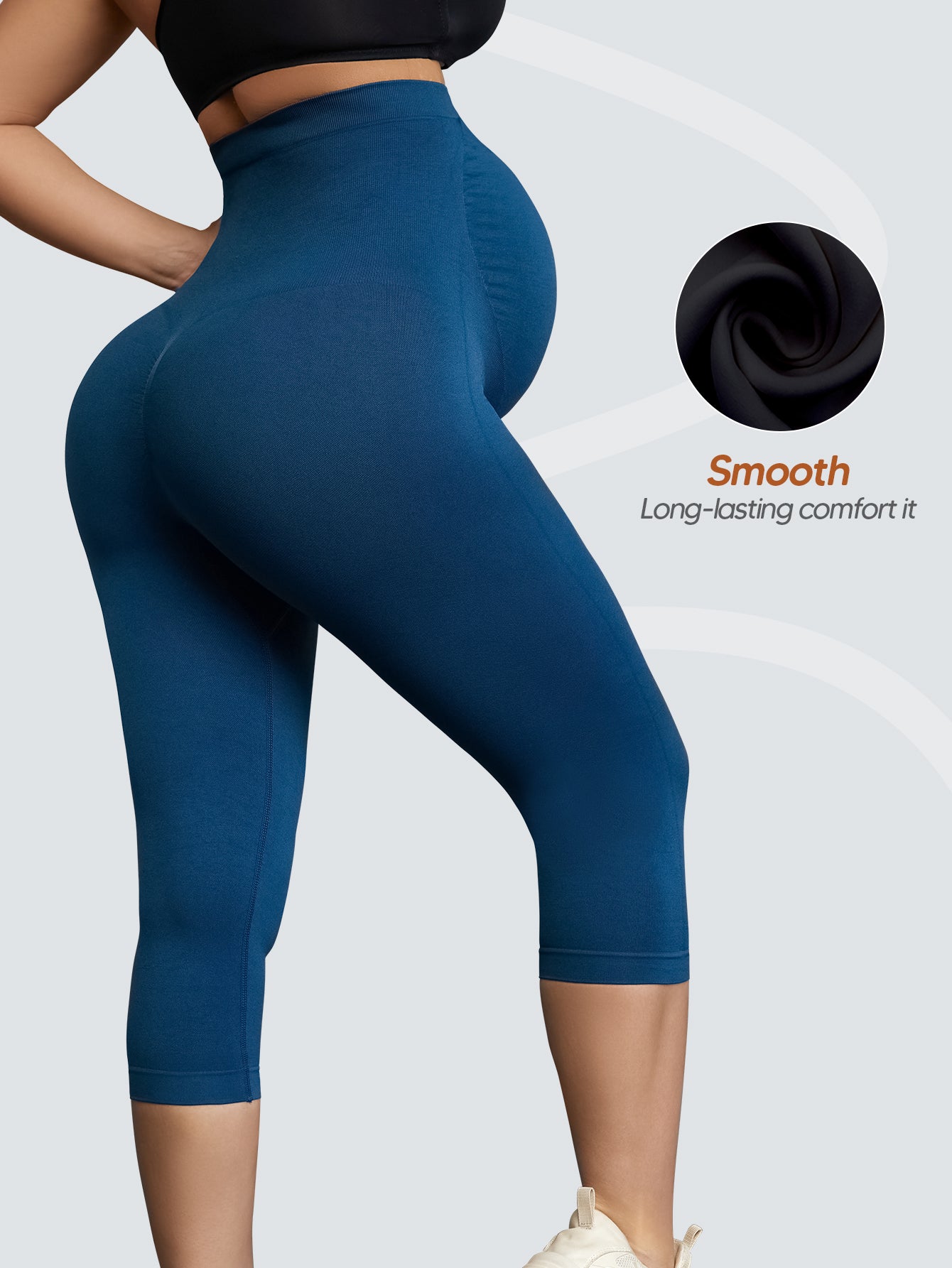 Women's Maternity Leggings Over The Belly Pregnancy Casual Yoga Tights