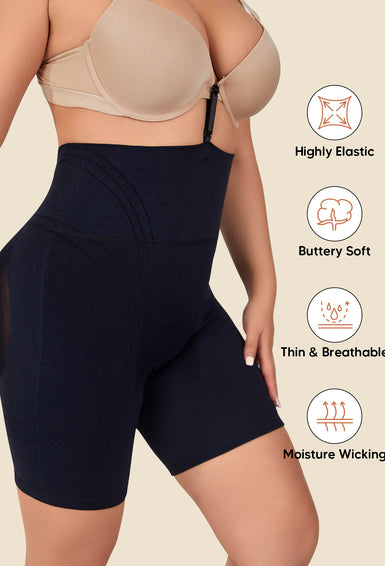 Womens High Waist Body Shaper Shorts Butt Lifting Shapewear Safety Under Shorts
