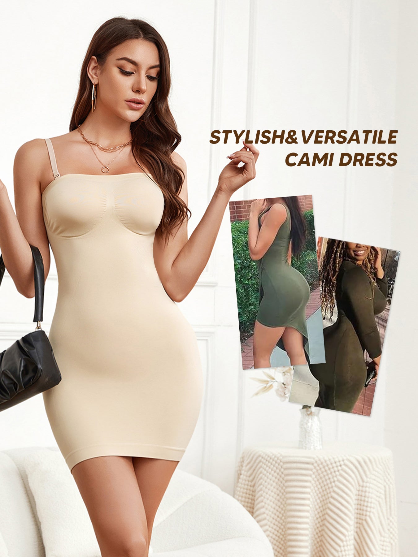 Seamless Shapewear Full Body Shaper Dress for Women Tummy Control