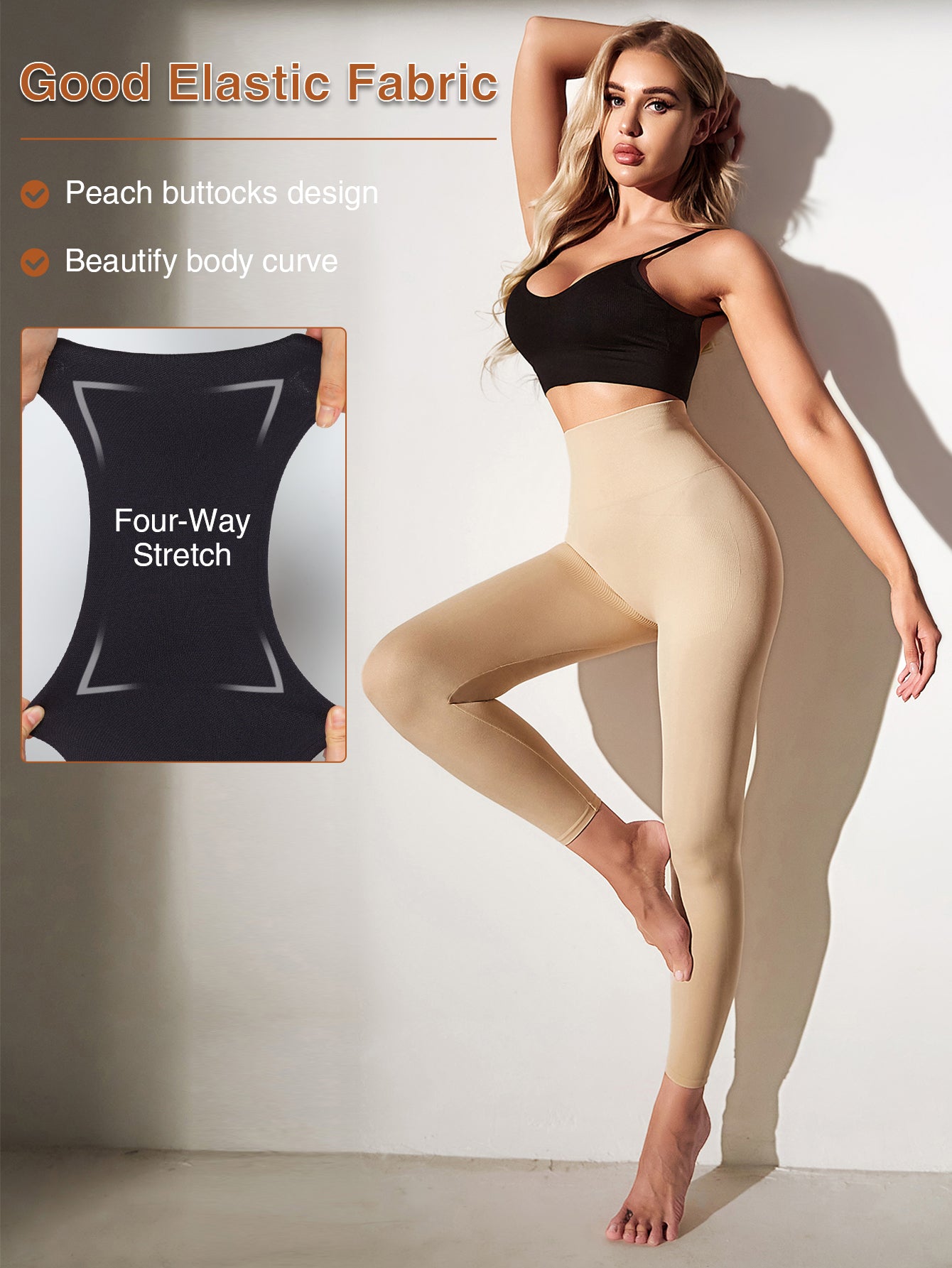 Hight Waist Tummy control butt-lift 3 in 1 Shapewear leggings