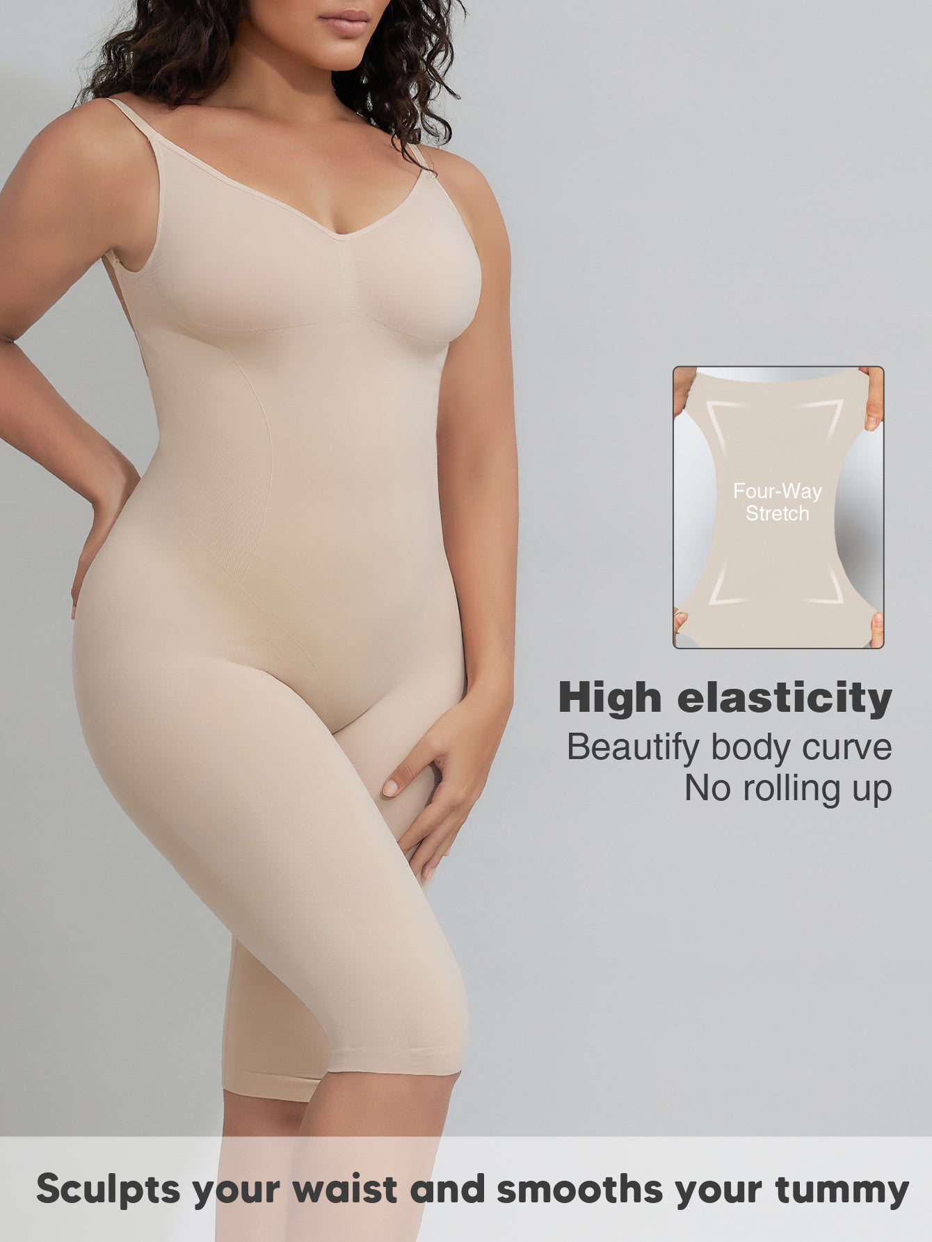 Seamless Backless Shapewear Strapless Bodysuits Women Low Back Body Shaper