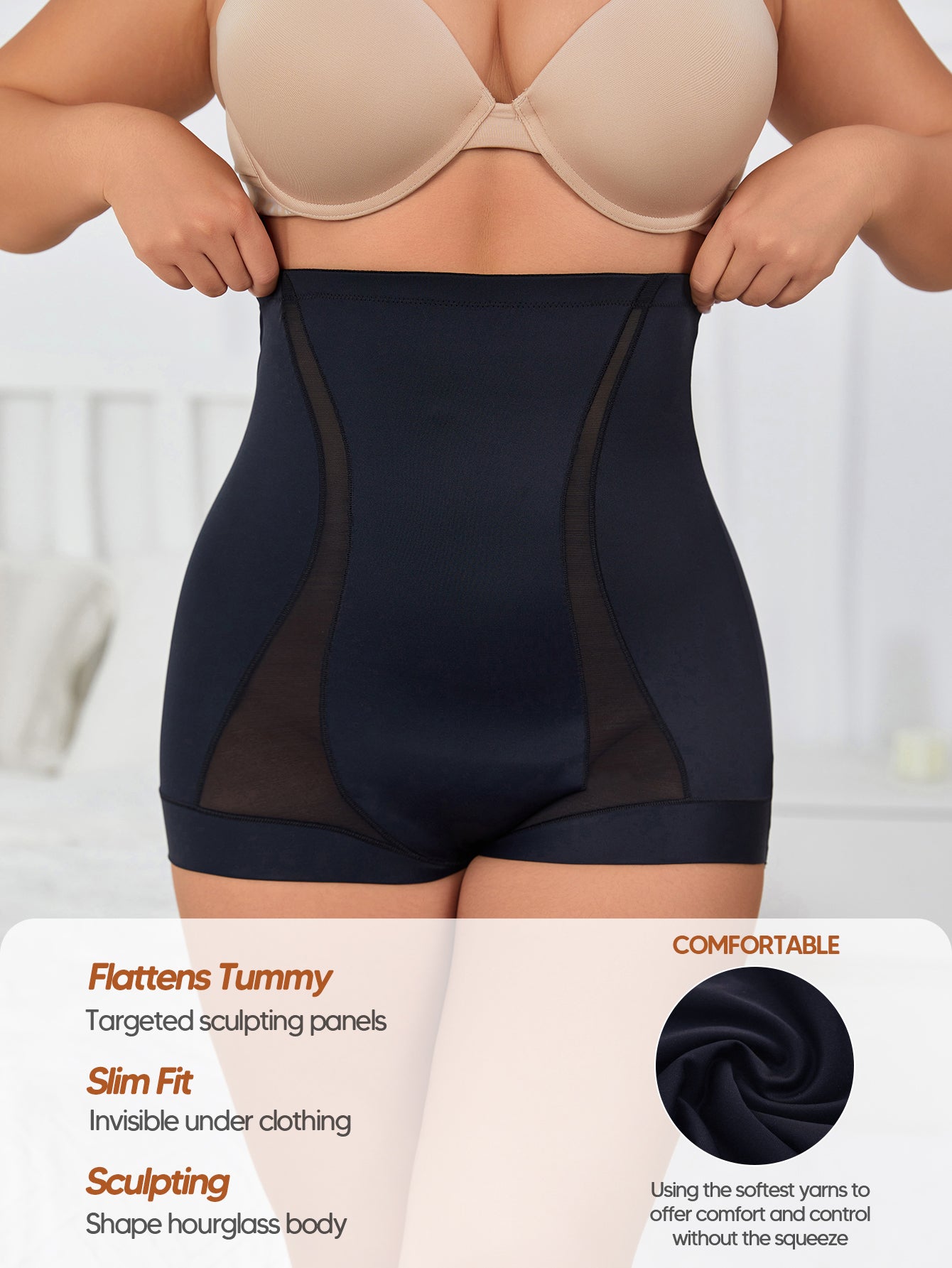 Tummy Control Shapewear Panties for Women High Waisted Underwear Panty Girdle