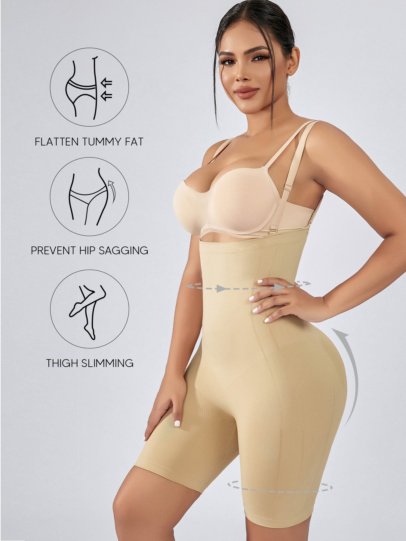 Womens Shapewear Shorts Comfortable  Body Shaper Underwear Under Dresses