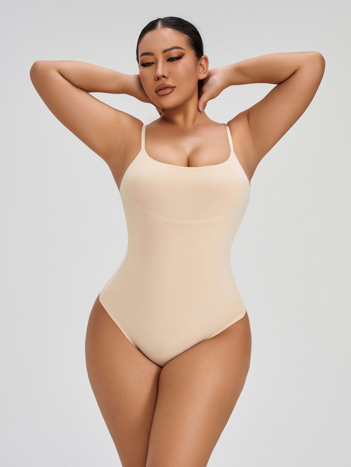 Tummy Control Faja for Women Seamless Bodysuit Sleeveless Thong Cami Leotard