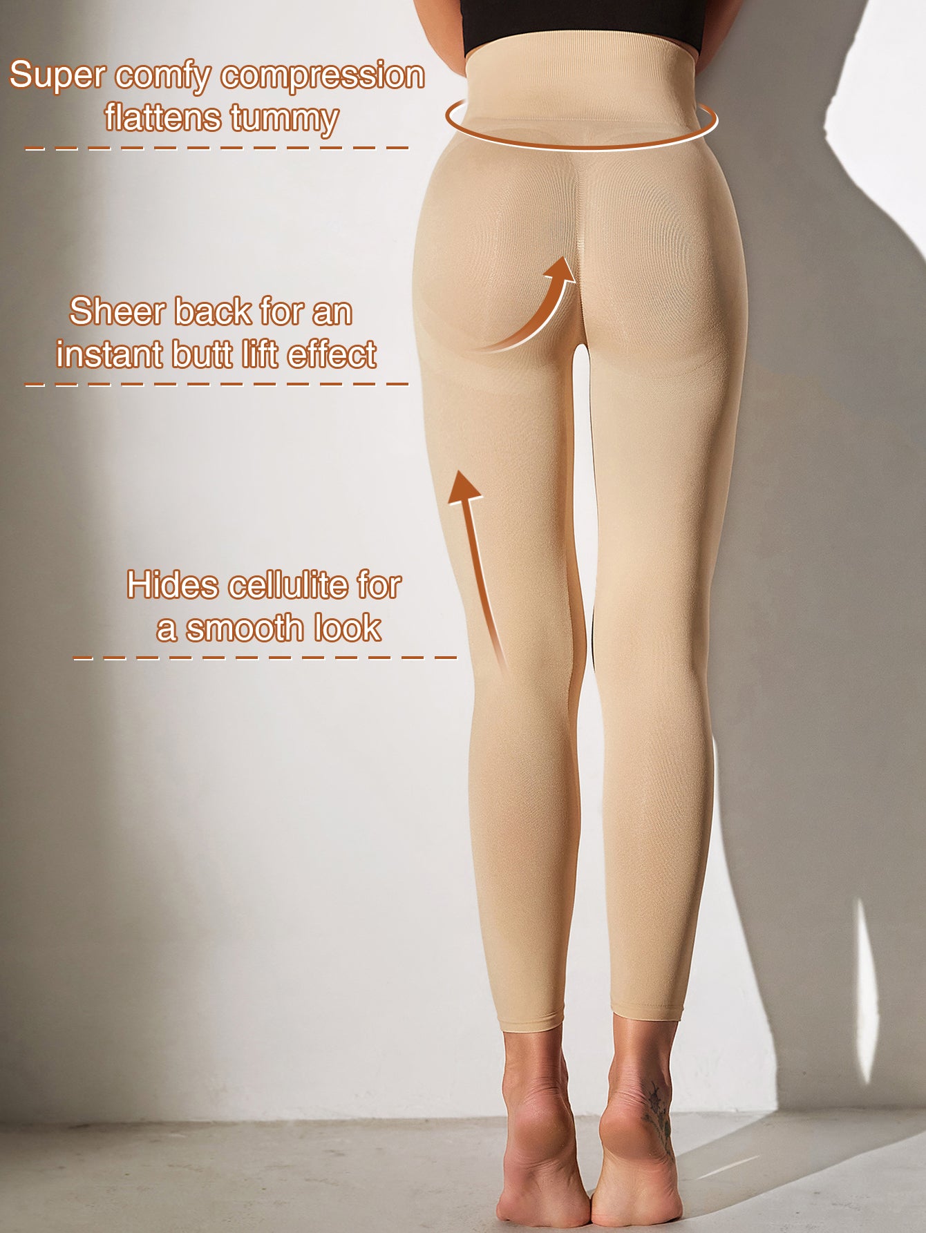 Hight Waist Tummy control butt-lift 3 in 1 Shapewear leggings