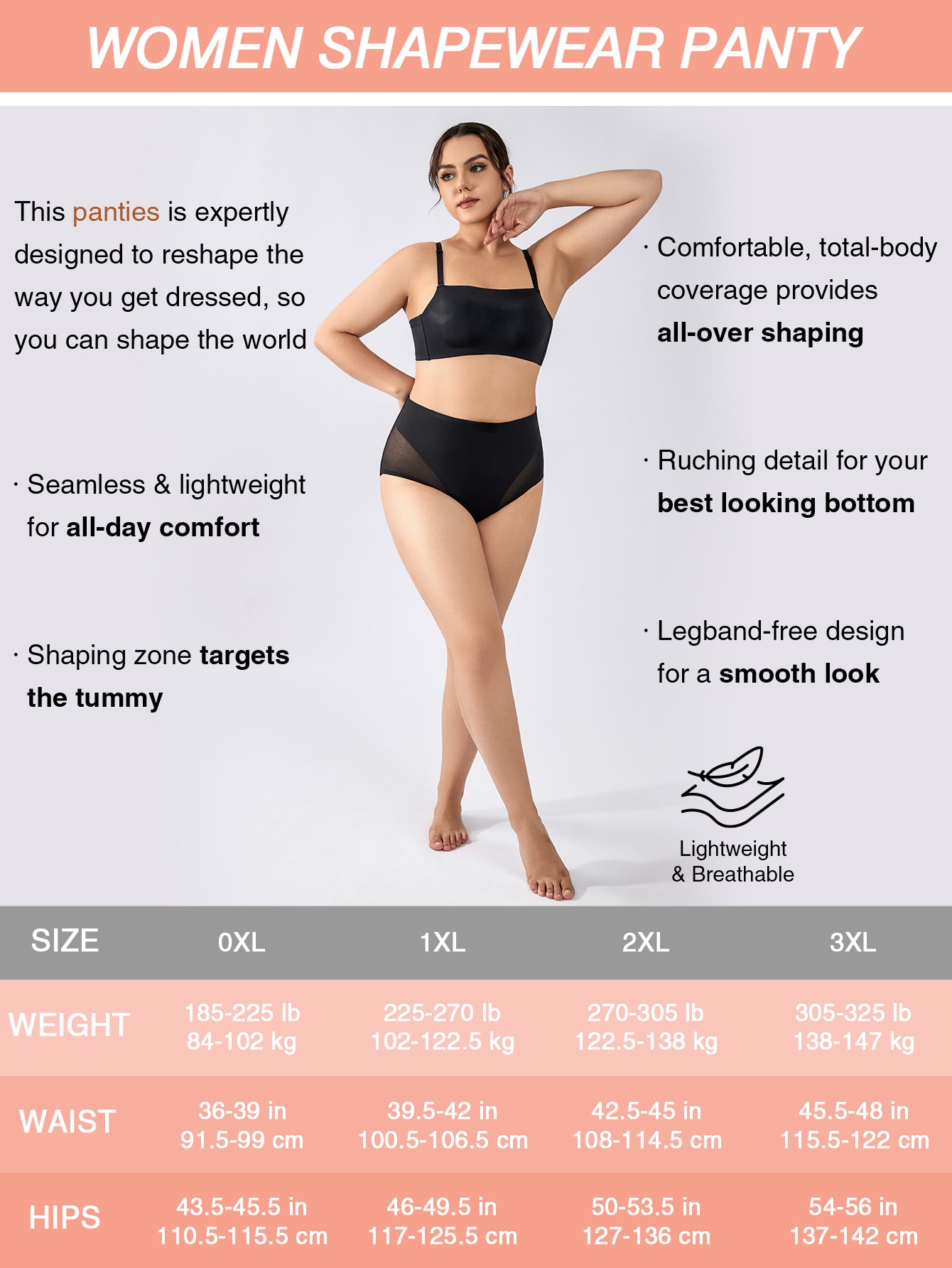 Mid Waist Trainer Girdle Body Shaper Briefs Butt Lifting Shapewear for Women