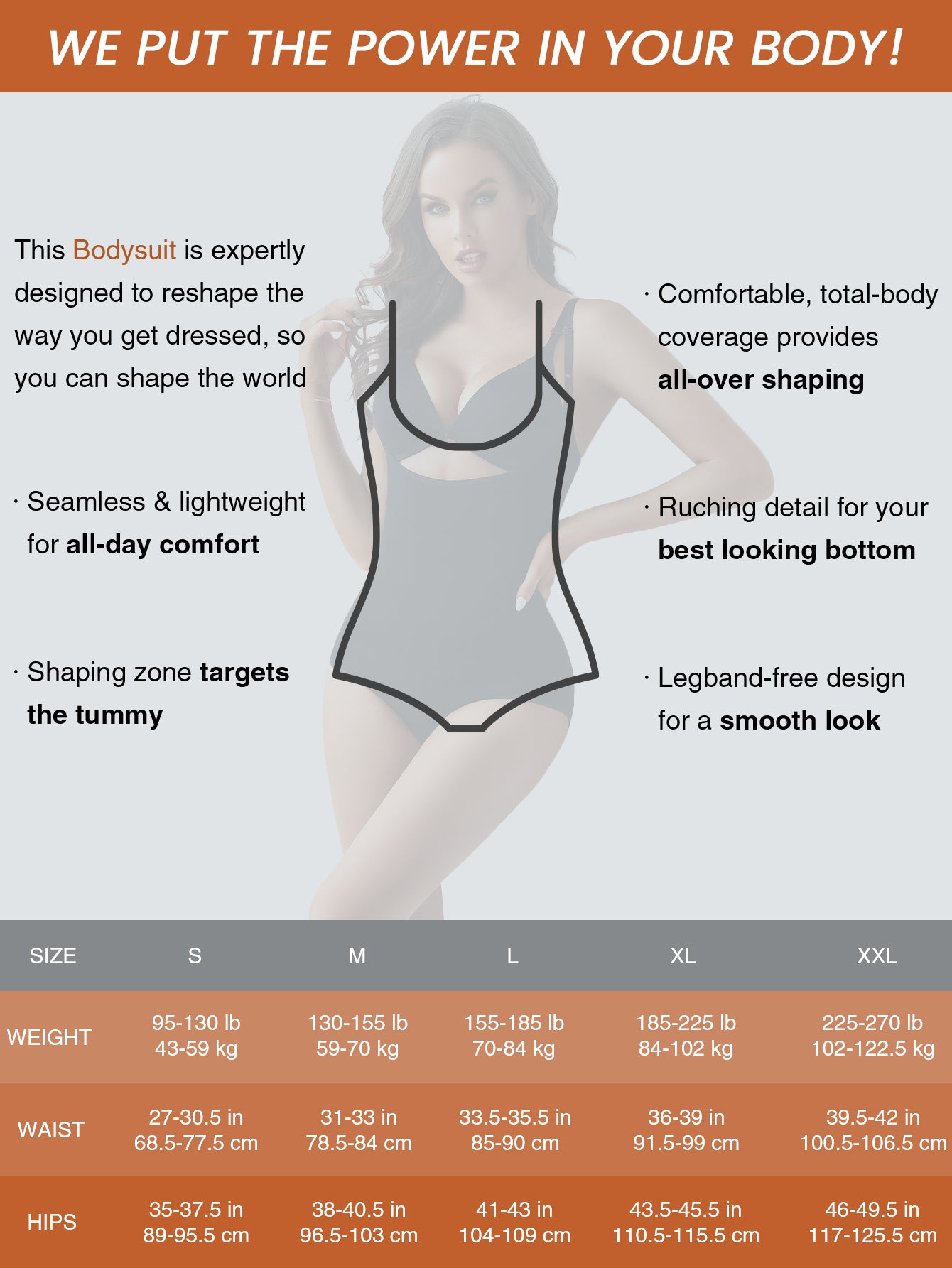 Shapewear Bodysuit Adjustable Spaghetti Strap  Panty Open Bust Body Shaper