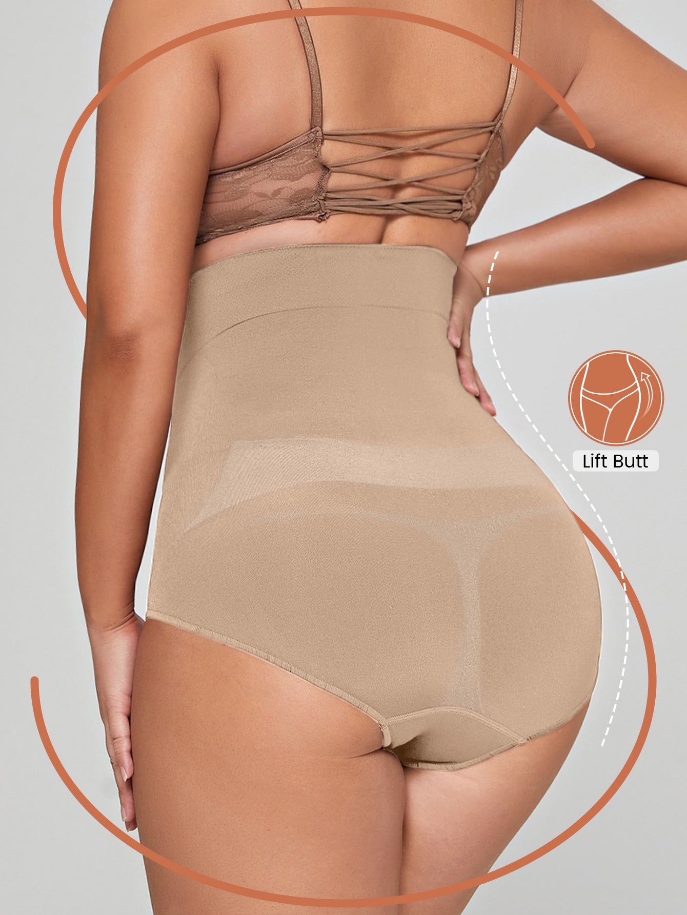 Seamless High Waist Lightweight Sculpting Panties Underwear For Women