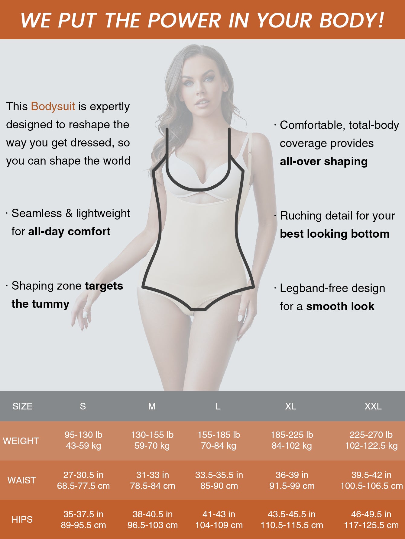 Shapewear Bodysuit Adjustable Spaghetti Strap  Panty Open Bust Body Shaper