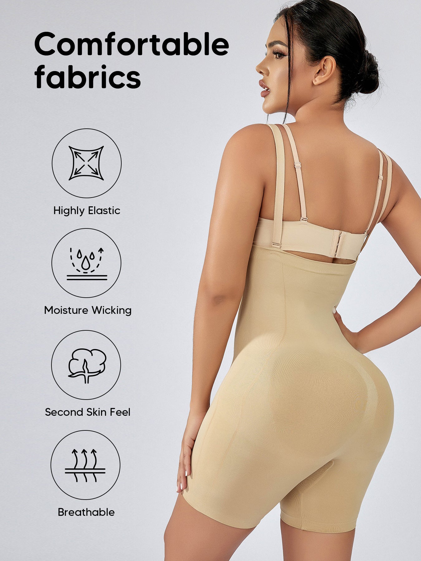 Womens Shapewear Shorts Comfortable  Body Shaper Underwear Under Dresses