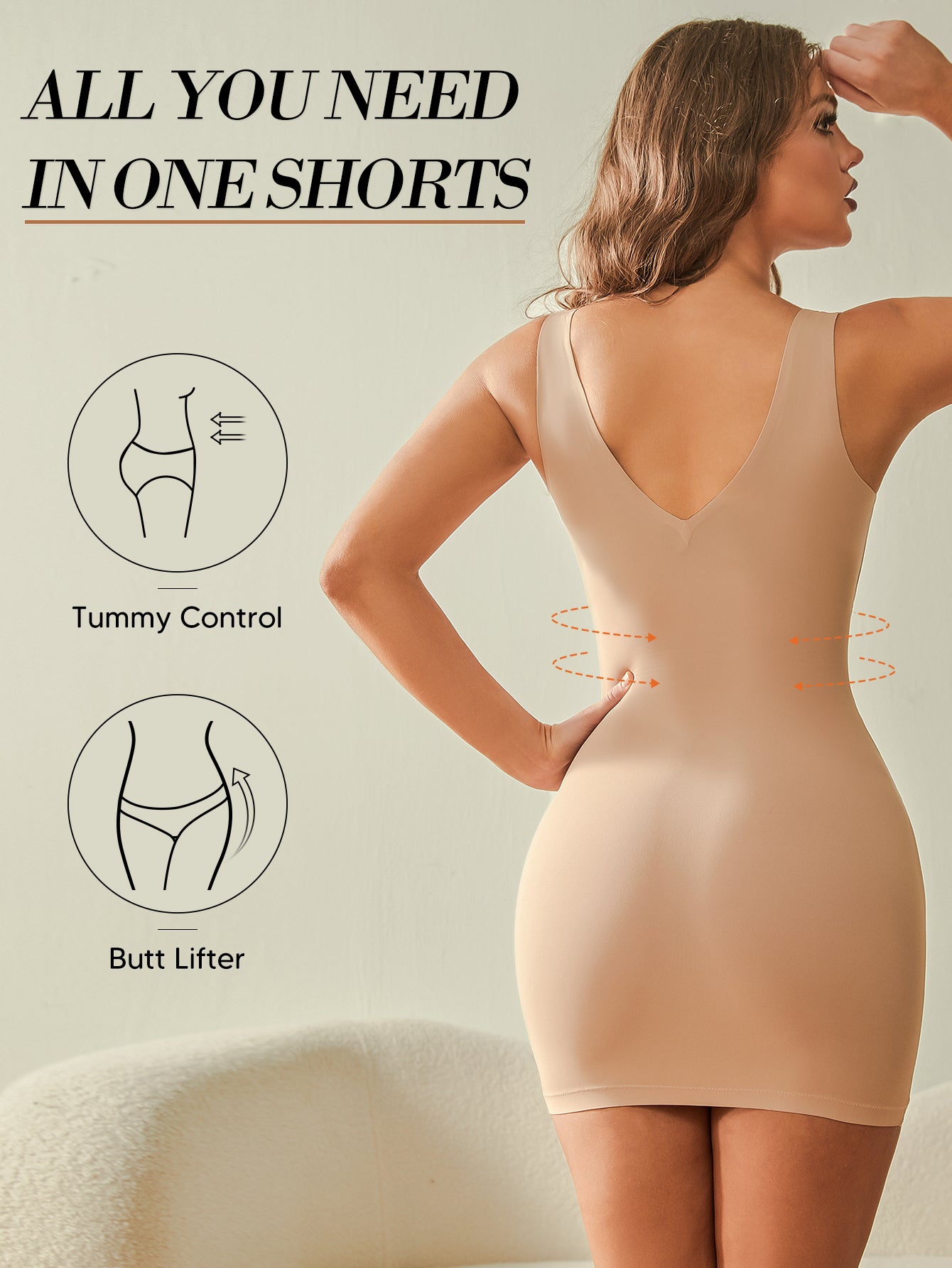 Full Slips for Women Open Bust Tummy Control Dress Hourglass Body Shaper Slimmer